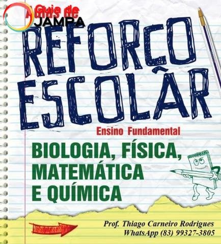 Professor de Reforço Escolar no Bessa em João Pessoa - Thiago Carneiro Rodrigues (83) 99327-3805